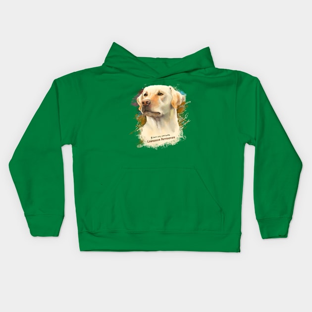 Labrador Retriever Kids Hoodie by Fine_Design